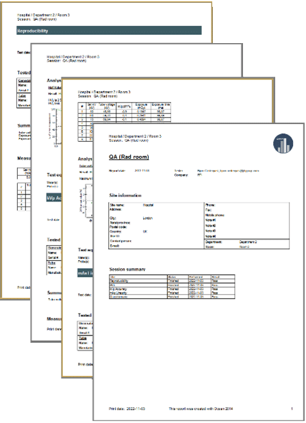 figure 5. Autogenerated report