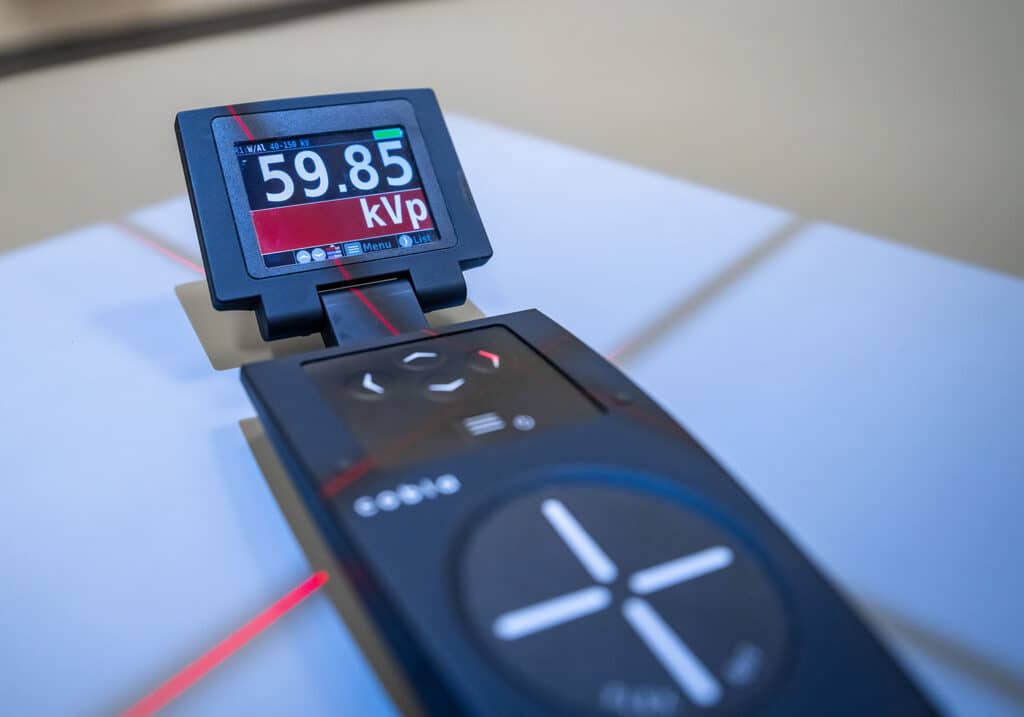 Cobia meter showing collimator light 