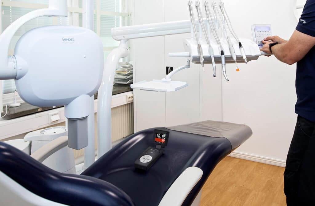 Cobia Dental mesuring in dental clinic