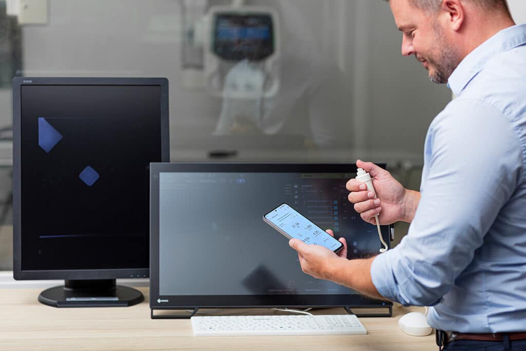 X-ray testing with the Mako meter solution and wireless display