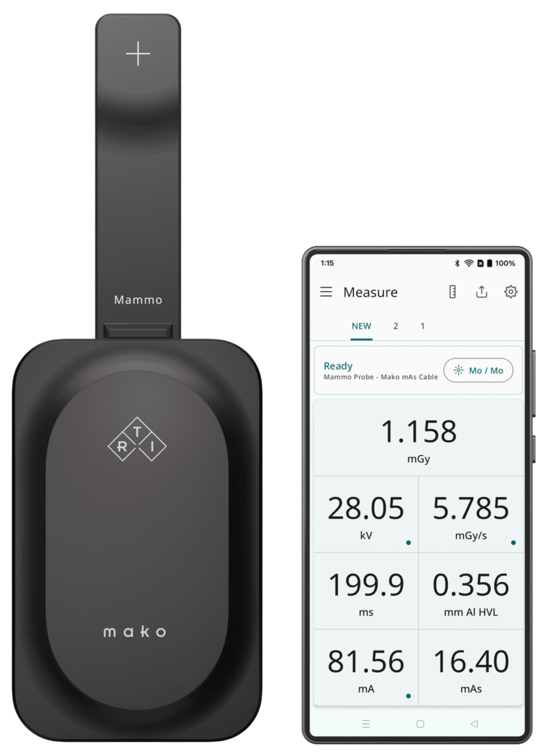 Mako meter with Mammo Probe and RTI Mako Display